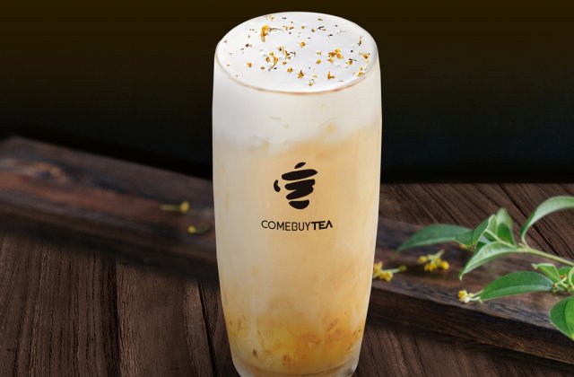 Osmanthus Oolong Tea Latte + Creamccino
