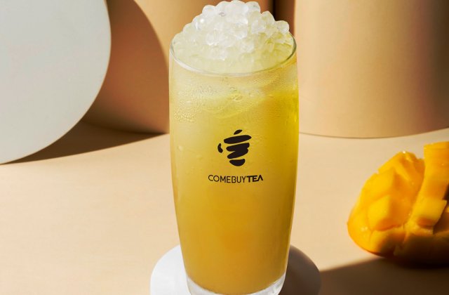 Mango Oolong Tea + Kanten Crystal